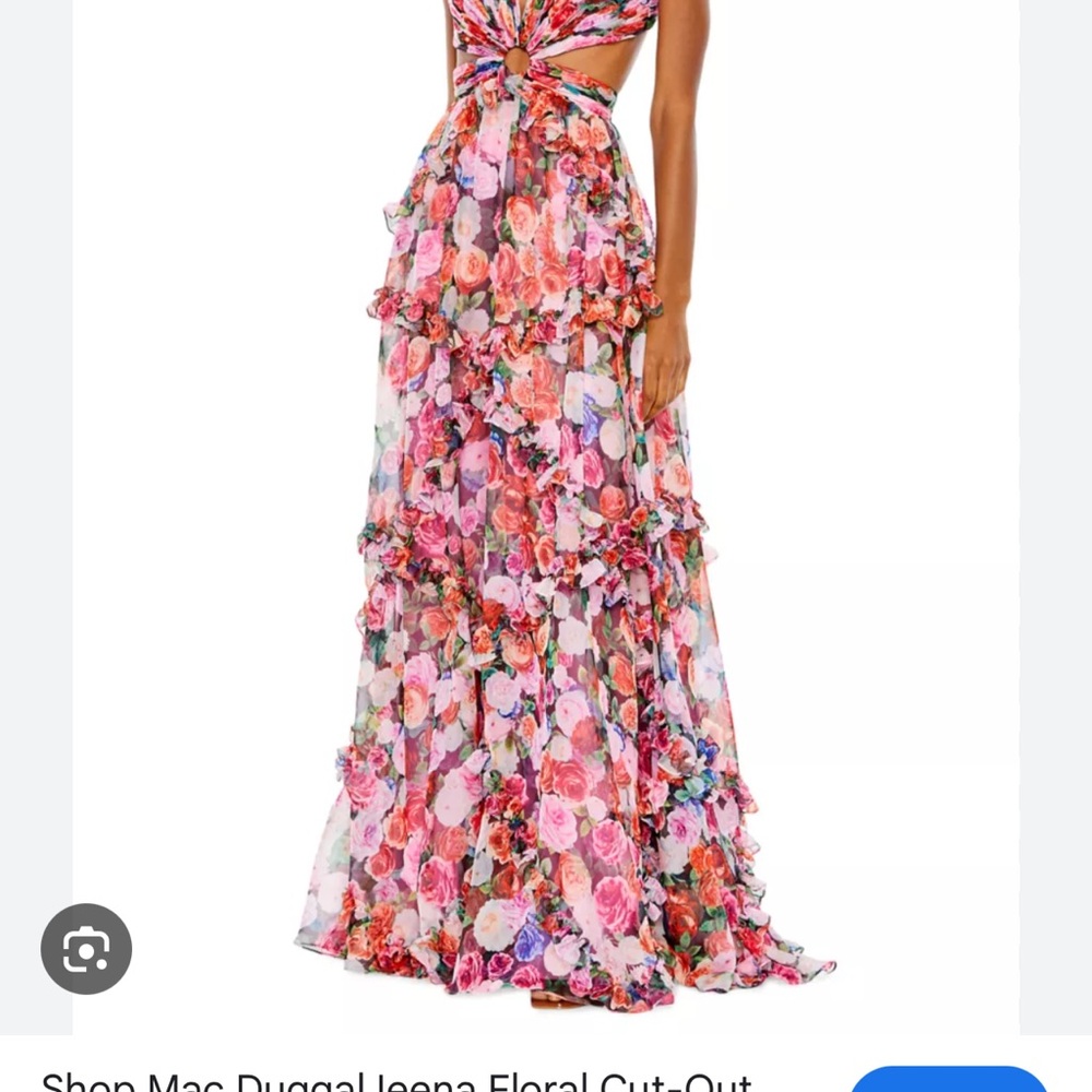 Mac Duggal Floral Maxi Dress - Multicolor
